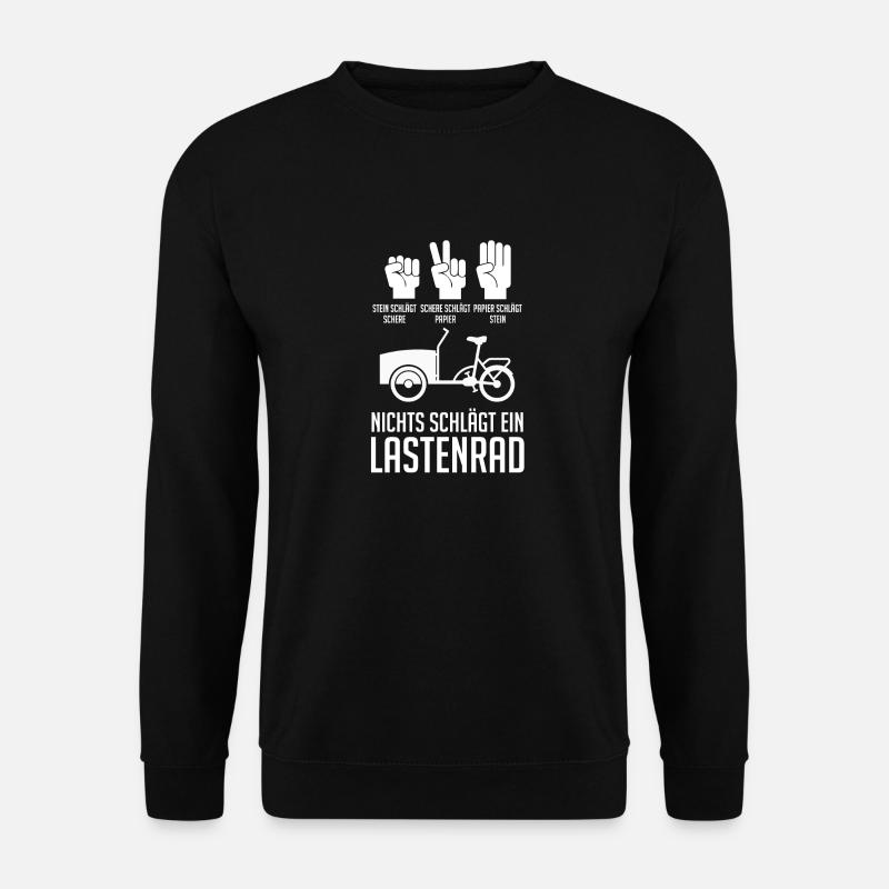 Fahrrad Lastenfahrrad Lastenrad - Unisex Pullover - Schwarz