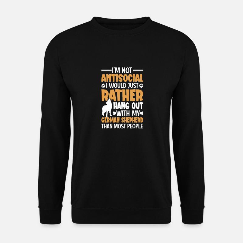 Hundebesitzer Schäferhund - Unisex Pullover - Schwarz