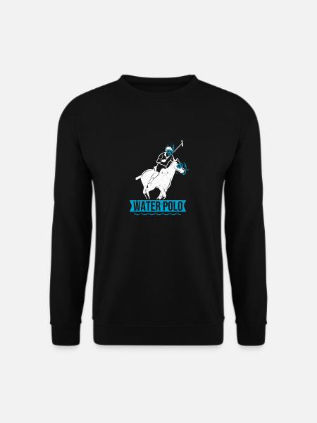 Wasserball Witzig Schnorcheln Pferd Sport Scherz - Unisex Pullover - Schwarz