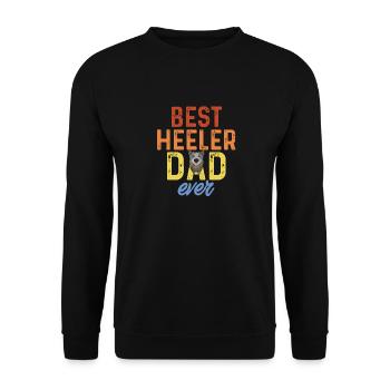 Australian Cattle Dog Red Blue Heeler - Unisex Pullover - Schwarz - Vorne - Alina (178cm) & Michal (187cm)