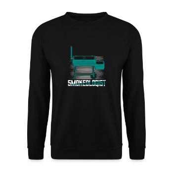 Fumeur Grillades BBQ Fumeur - Sweat-shirt Unisexe - noir - Devant - Alina (178cm) & Michal (187cm)