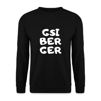 GSIBERGER - Sweat-shirt Unisexe - noir - Devant - Alina (178cm) & Michal (187cm)