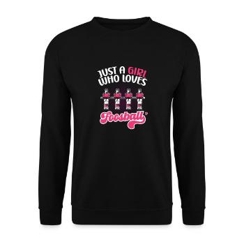 Cute Just A Girl Who Loves Foosball Women Table So - Unisex Sweatshirt - black - Front - Alina (178cm) & Michal (187cm)