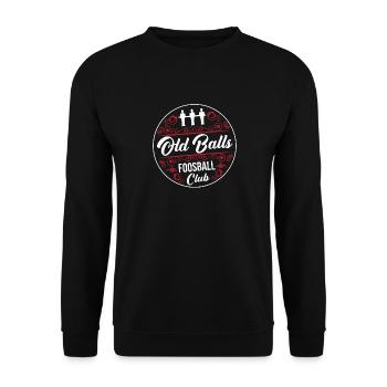 Funny Old Balls Foosball Club Table Soccer Player - Unisex Sweatshirt - black - Front - Alina (178cm) & Michal (187cm)