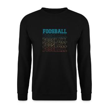 Foosball Retro Table Soccer Player Vintage - Unisex Pullover - Schwarz - Vorne - Alina (178cm) & Michal (187cm)