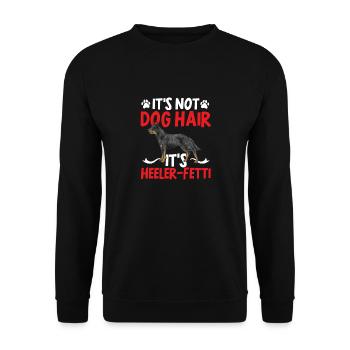 Bouvier australien chien rouge bleu talon - Sweat-shirt Unisexe - noir - Devant - Alina (178cm) & Michal (187cm)