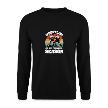 Wrestling Männer Frauen Kinder Wrestler Wrestling - Unisex Pullover - Schwarz - Vorne - Alina (178cm) & Michal (187cm)