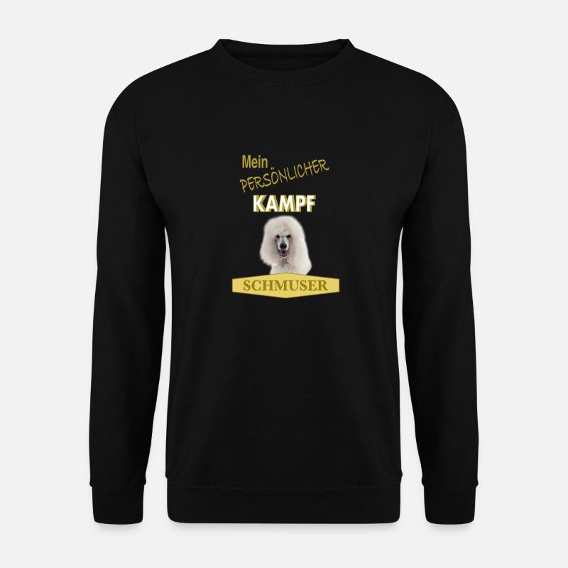 Persönlicher Kampfschmuser - Pudel - Unisex Pullover - Schwarz