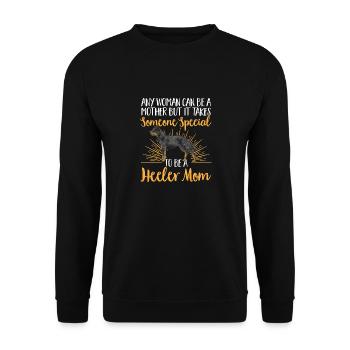 Australian Cattle Dog Red Blue Heeler - Unisex Sweatshirt - black - Front - Alina (178cm) & Michal (187cm)