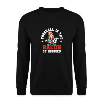 Joueur de baby-foot mignon baby-foot est le bacon de - Sweat-shirt Unisexe - noir - Devant - Alina (178cm) & Michal (187cm)