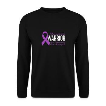 Fibromyalgia Warrior Never Underestimate - Unisex Sweatshirt - black - Front - Alina (178cm) & Michal (187cm)
