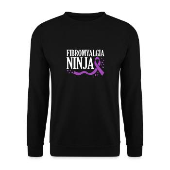 Fibromyalgia Awareness Day - Unisex Sweatshirt - black - Front - Alina (178cm) & Michal (187cm)