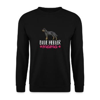 Australian Cattle Dog Red Blue Heeler - Unisex Pullover - Schwarz - Vorne - Alina (178cm) & Michal (187cm)