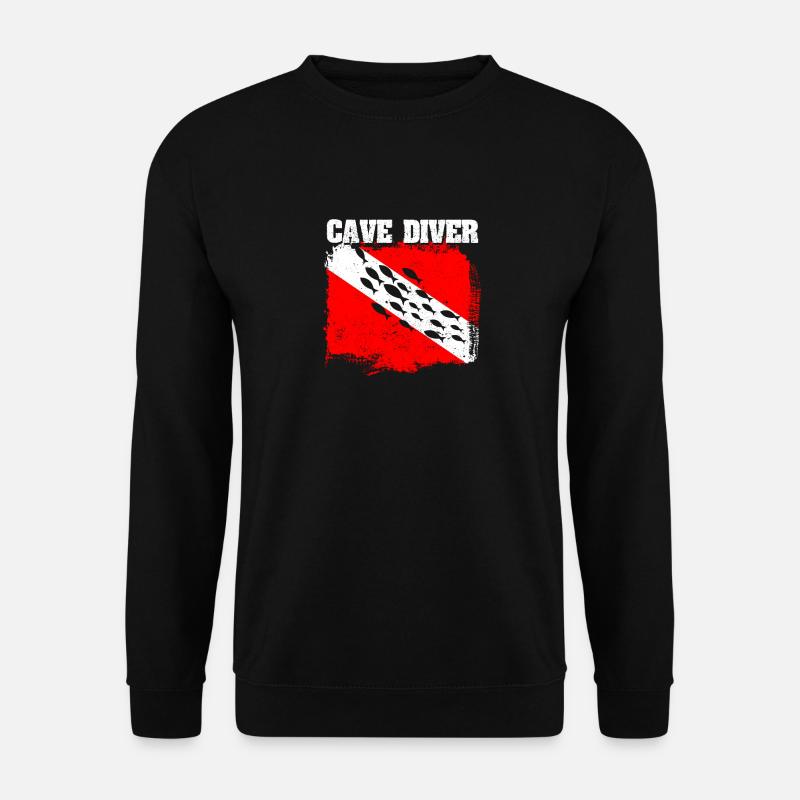 Höhlentauchlehrer Divemaster Tieftauchlehrer - Unisex Pullover - Schwarz