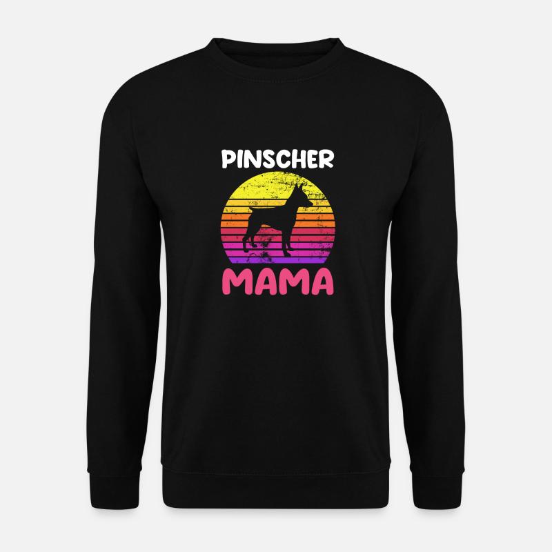 Chien Pinscher Mama - Sweat-shirt Unisexe - noir