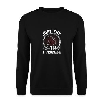 Juste le conseil que je promets Bow & Arrows Tir à l’arc sur cible - Sweat-shirt Unisexe - noir - Devant - Alina (178cm) & Michal (187cm)