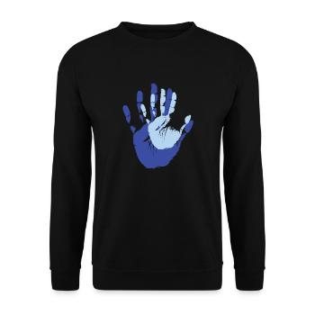 Baby Hand in Hand Parents - Unisex Sweatshirt - black - Front - Alina (178cm) & Michal (187cm)