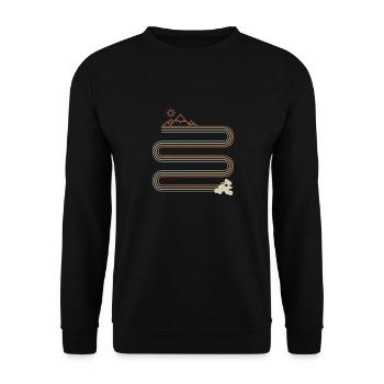 Cool retro Quad ATV Enthusiasts Quad Racers - Unisex Sweatshirt - black - Front - Alina (178cm) & Michal (187cm)