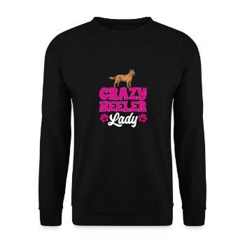 Australian Cattle Dog Red Blue Heeler - Unisex Sweatshirt - black - Front - Alina (178cm) & Michal (187cm)