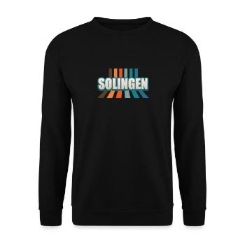 Solingerin Solinger Solingen - Unisex Sweatshirt - black - Front - Alina (178cm) & Michal (187cm)