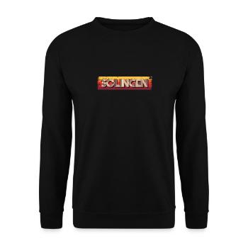 Solingerin Solinger Solingen - Unisex Sweatshirt - black - Front - Alina (178cm) & Michal (187cm)