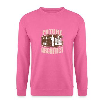 Futur Architecte Étudiant en Architecture Rétro - Sweat-shirt Unisexe - rose - Devant