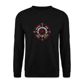Services de plongée maritime commerciale - Sweat-shirt Unisexe - noir - Devant - Alina (178cm) & Michal (187cm)