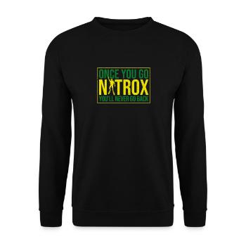 Une fois plongé avec du Nitrox, il n’y a pas de retour en arrière - Sweat-shirt Unisexe - noir - Devant - Alina (178cm) & Michal (187cm)