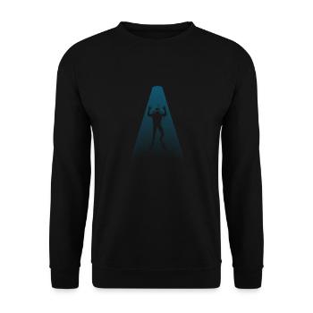 Tauchen Silhouette Lustig Schnorcheln Ozean Tauch - Unisex Pullover - Schwarz - Vorne - Alina (178cm) & Michal (187cm)