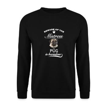 Méfiez-vous de la maîtresse, des vadrouilles inoffensives - Sweat-shirt Unisexe - noir - Devant - Alina (178cm) & Michal (187cm)