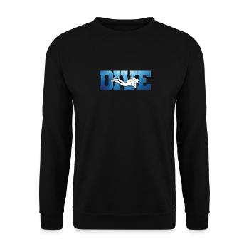 Tauchen Ozean Liebhaber Tauchen Urlaub Schnorcheln - Unisex Pullover - Schwarz - Vorne - Alina (178cm) & Michal (187cm)
