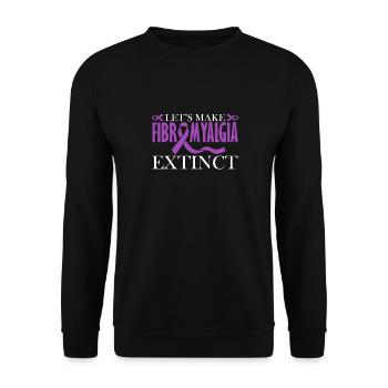 Wir Wollen Fibromyalgie Ausrotten - Unisex Pullover - Schwarz - Vorne - Alina (178cm) & Michal (187cm)