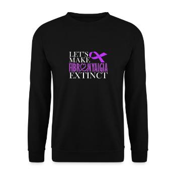 Wir Wollen Fibromyalgie Ausrotten - Unisex Pullover - Schwarz - Vorne - Alina (178cm) & Michal (187cm)