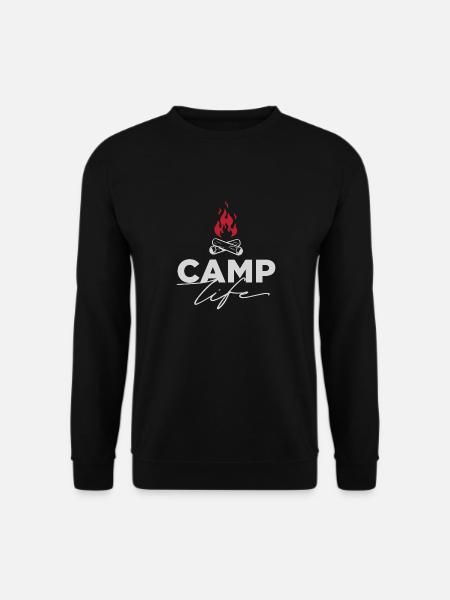 Camp Life – Design - Unisex Pullover - Schwarz