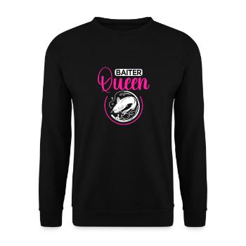 Catfish Fishing Catfish Anglers - Unisex Sweatshirt - black - Front - Alina (178cm) & Michal (187cm)