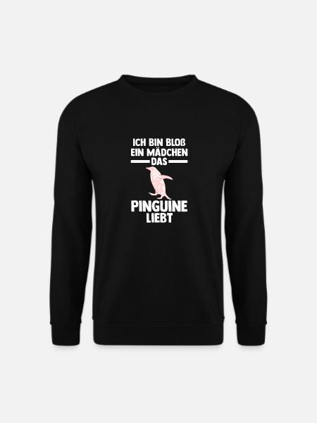 Tiermotiv Pinguin - Unisex Pullover - Schwarz