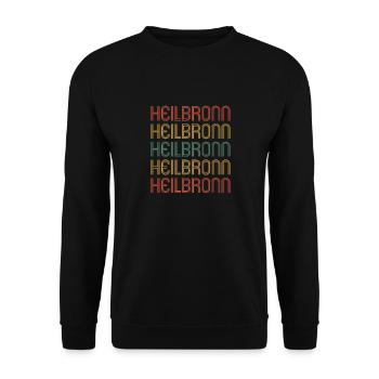 Heilbronnerin Heilbronner Heilbronn - Unisex Pullover - Schwarz - Vorne - Alina (178cm) & Michal (187cm)
