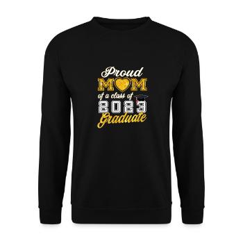 Maman de diplômé - Fière maman d’une promotion de 2023 - Sweat-shirt Unisexe - noir - Devant - Alina (178cm) & Michal (187cm)
