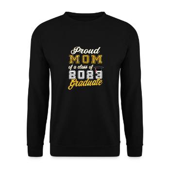 Remise des diplômes 2023 - Fière maman d’une classe de 2023 - Sweat-shirt Unisexe - noir - Devant - Alina (178cm) & Michal (187cm)