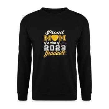 Classe senior de 2023 - Fière maman d’une classe de 202 - Sweat-shirt Unisexe - noir - Devant - Alina (178cm) & Michal (187cm)