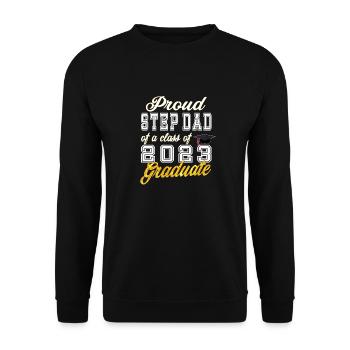Beau-père de diplômé - Fier beau-père d’une classe o - Sweat-shirt Unisexe - noir - Devant - Alina (178cm) & Michal (187cm)