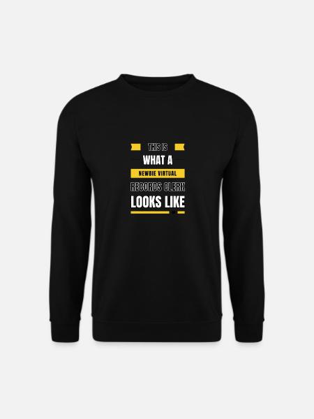 Commis aux documents virtuels débutant - Sweat-shirt Unisexe - noir