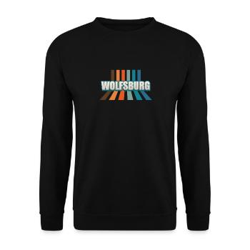 Wolfsburgerin Wolfsburger Wolfsburg - Unisex Pullover - Schwarz - Vorne - Alina (178cm) & Michal (187cm)