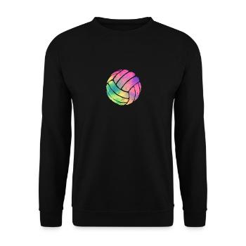 Aquarelle Volleyball Lover Fan Coach Team - Sweat-shirt Unisexe - noir - Devant - Alina (178cm) & Michal (187cm)