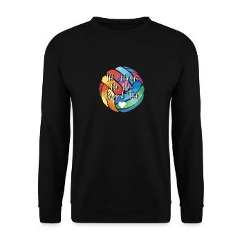 Je serai toujours son plus grand fan de volleyball - Sweat-shirt Unisexe - noir - Devant - Alina (178cm) & Michal (187cm)