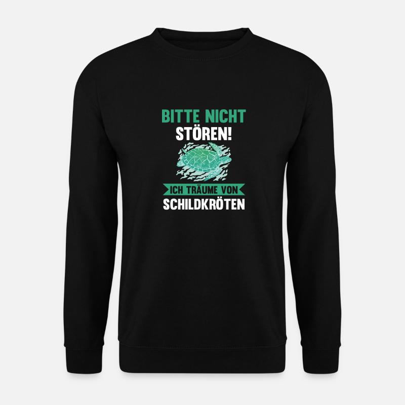 Schildkröte Schildkröten - Unisex Pullover - Schwarz