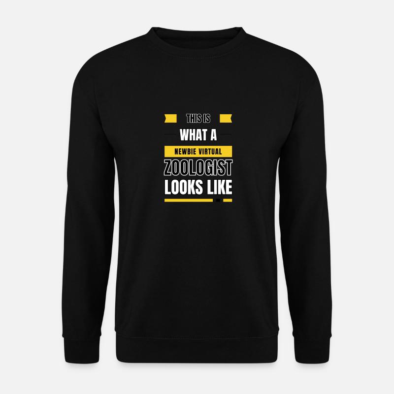 Virtueller Zoologe für Neulinge - Unisex Pullover - Schwarz