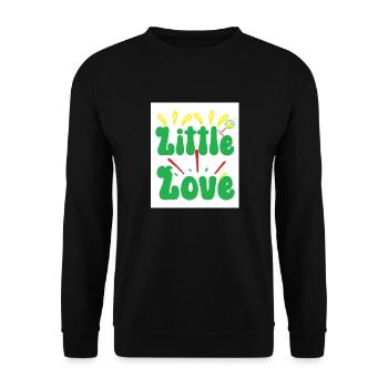 Little love - Unisex Sweatshirt - black - Front - Alina (178cm) & Michal (187cm)