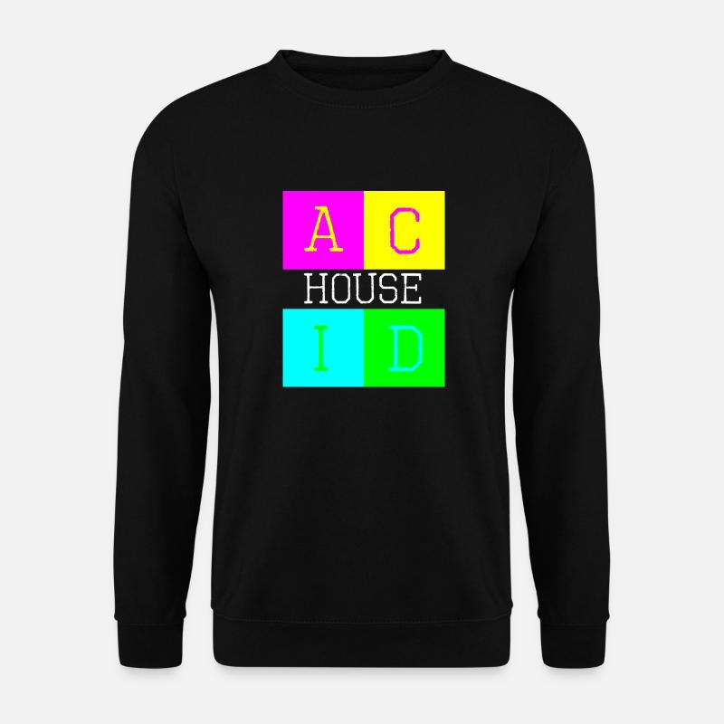 Säurehaus d - Unisex Pullover - Schwarz