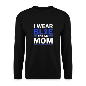 Je porte du bleu pour ma mère - prise de conscience de - Sweat-shirt Unisexe - noir - Devant - Alina (178cm) & Michal (187cm)
